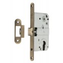 Механізм замка GAVROCHE GR85 PZ (BS50*85мм) метал.язичок AB бронза
