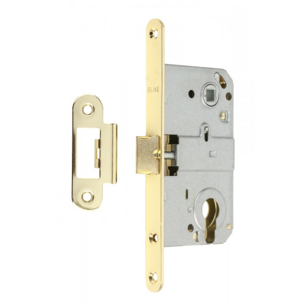 Механізм замка GAVROCHE GR85 PZ (BS50*85мм) метал.язичок PB золото
