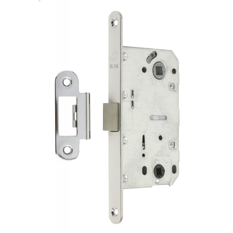 Механізм замка GAVROCHE GR96-K WC (BS50*96мм) пласт.язичок CP хром