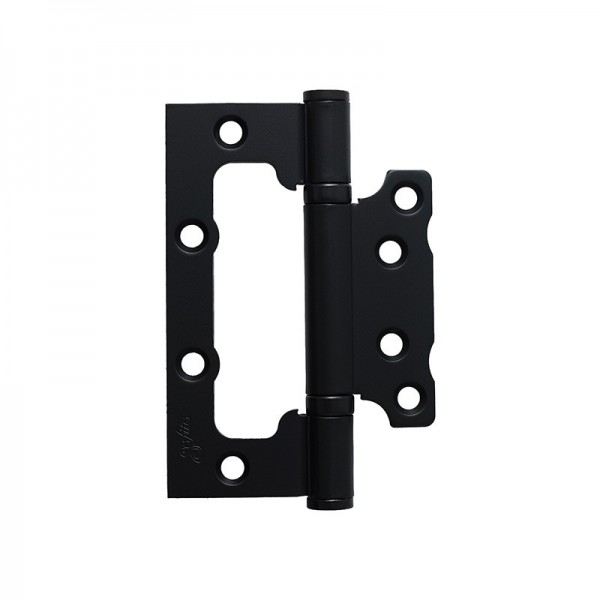  Завіса накладна посилена 100x68x3mm 2BB BLACK чорний