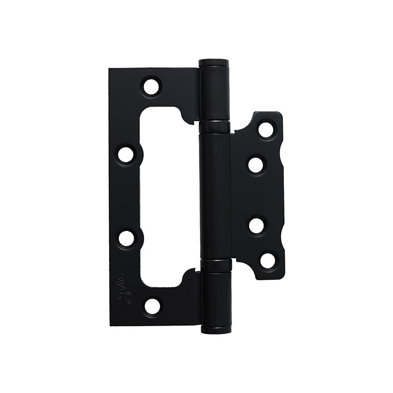  Завіса накладна посилена 100x68x3mm 2BB BLACK чорний