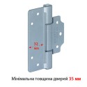 Завіс ALDEGHI LUIGI 144CS032Q 110*77 мм CS сатин хром
