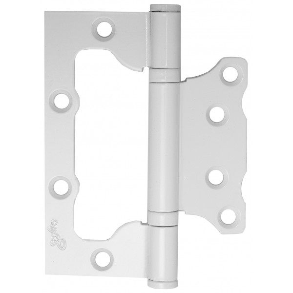 Завіса накладна універсальна Safita 100*75*2,5mm 2BB WHITE білий